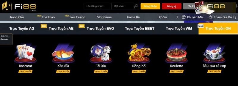 Khám phá chuyên mục casino online Fi88 hấp dẫn